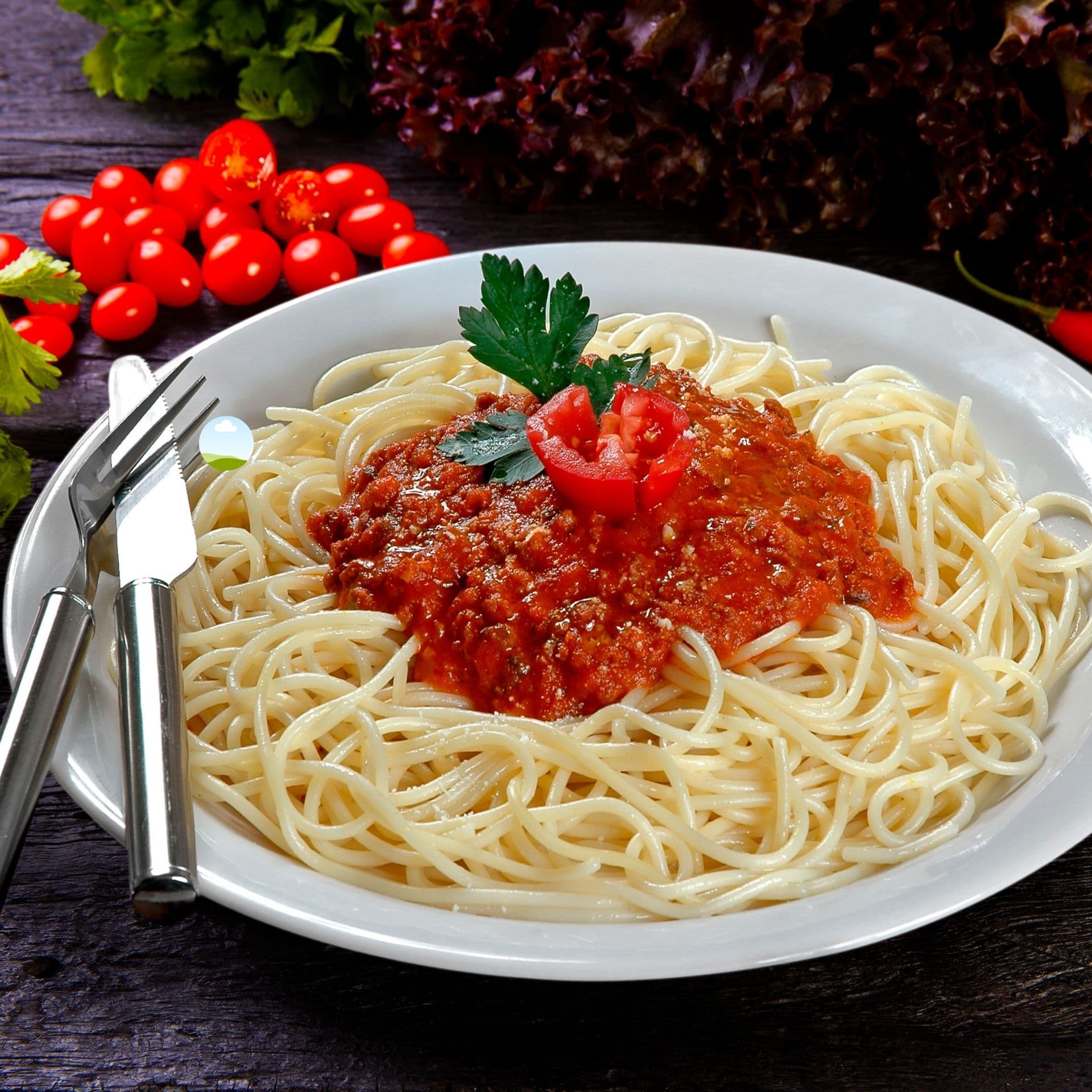 Massas com molho vermelho